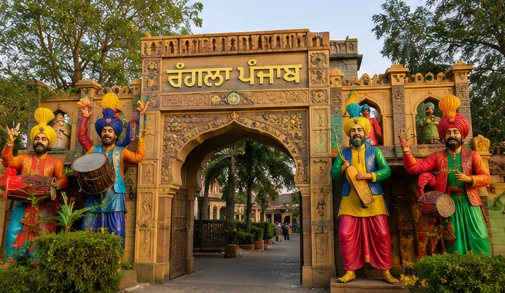 Rangla Punjab Haveli in Jalandhar featuring traditional Punjabi culture folk performances and heritage architecture